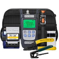 Kit d'outils pour câbles à fibres optiques FTTH FTTB FTTX entièrement équipé à prix abordable avec tous les accessoires d'application et un compteur de puissance