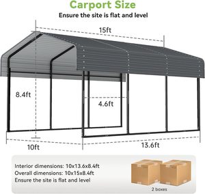Gazebo extérieur 20' x <span class=keywords><strong>10</strong></span>' pour patio, abri de jardin autoportant 10x20 avec toit rigide, pergolas et gazebos en liquidation - Product Image 3