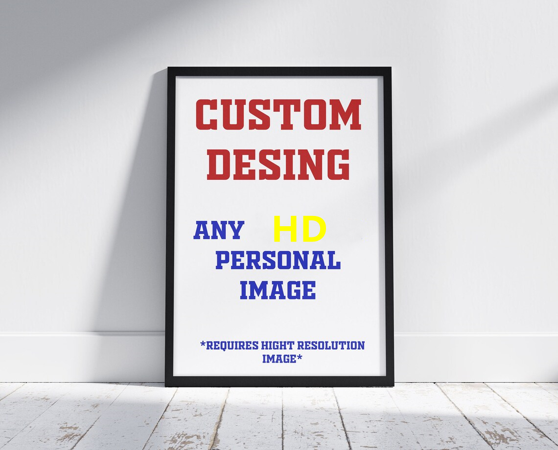 Quality Custom Poster Printing Personalized Canvas wall art Print Wall Decor Personalized Text Sign