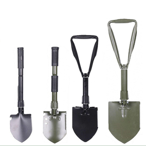 Outils de survie en acier au carbone robuste pour le camping, pelle de jardin pliable multifonction avec pointe - Product Image 1