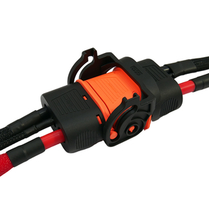 Conector de Bateria de Alta Corrente QS13 300A 500V DC com Cabo de Silicone PA66 para Transferência de Energia em Baterias Agrícolas - Product Image 3
