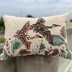 Venta al por mayor de fundas de almohada bordadas con estampado de animales de diseño personalizado de lujo 45*45 Simple Floral estampado a mano hoteles ligeros - Product Image 1