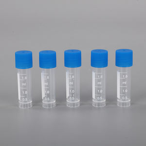 Laboratuvar malzemeleri tek kullanımlık kendi kendine ayakta plastik 1.5ml kriyo tüpü 2 ml dış dişli kriyojenik şişeler - Product Image 1