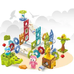 Ensemble de jouets éducatifs pour enfants, blocs de construction magnétiques, piste en plastique à vendre, bricolage