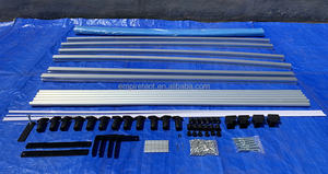 <span class=keywords><strong>Garage</strong></span> de cadre en aluminium imperméable d'auvent de carport moderne Offre Spéciale pour l'installation extérieure en métal de stationnement de voiture - Product Image 5