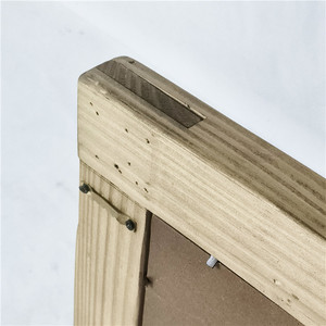 Bán sỉ Superior tường gương tùy chỉnh XZ-250062 đối xứng hình dạng gương <span class=keywords><strong>retro</strong></span> phong cách trang trí gỗ khung gương - Product Image 3