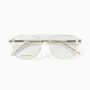 Lunettes de luxe en acétate biologique Mazzuchelli légères et confortables style pilote pour hommes femmes - Product Image 4