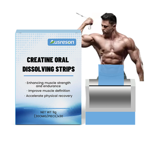 Ausreson Creatina Monoidrato in Strisce Orale a Scioglimento Rapido, Integratore di Fibre Alimentari, Creatina in Film Orale a Scioglimento Veloce - Product Image 1