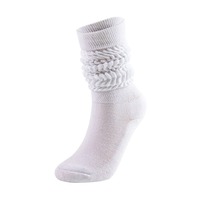 Chaussettes en coton et polyester pour femmes, extra longues, épaisses et lourdes, style décontracté, taille 9 à 11, vente en gros, usine Wuyang WY-107