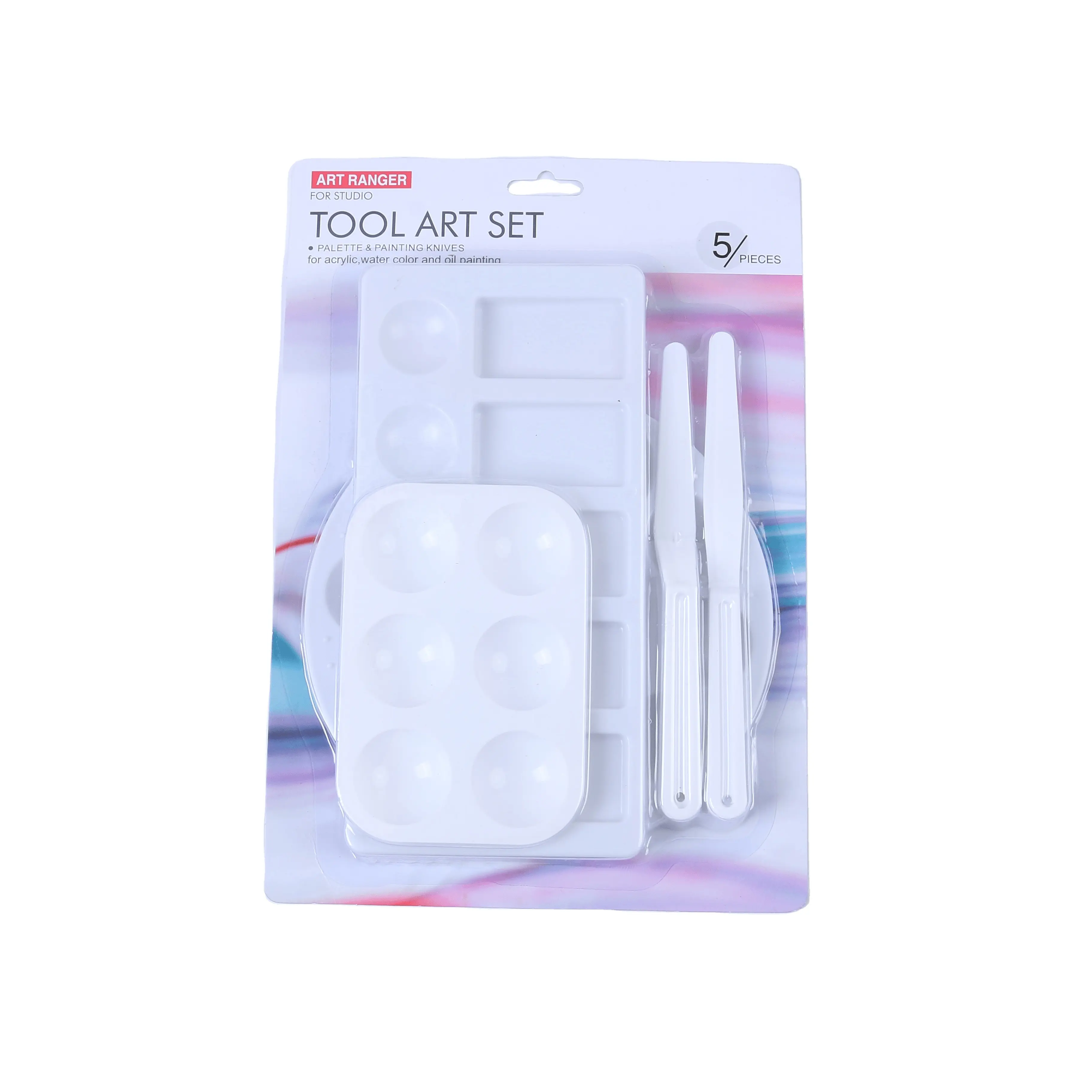 Tool art set palette and painting knives