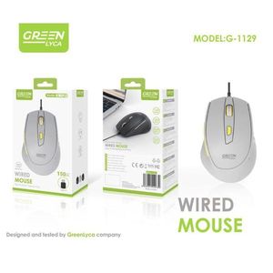 Greenlyca Wired <b>Mouse</b> G-1129 Ergonomic Design For Computer Use - Product Image 3