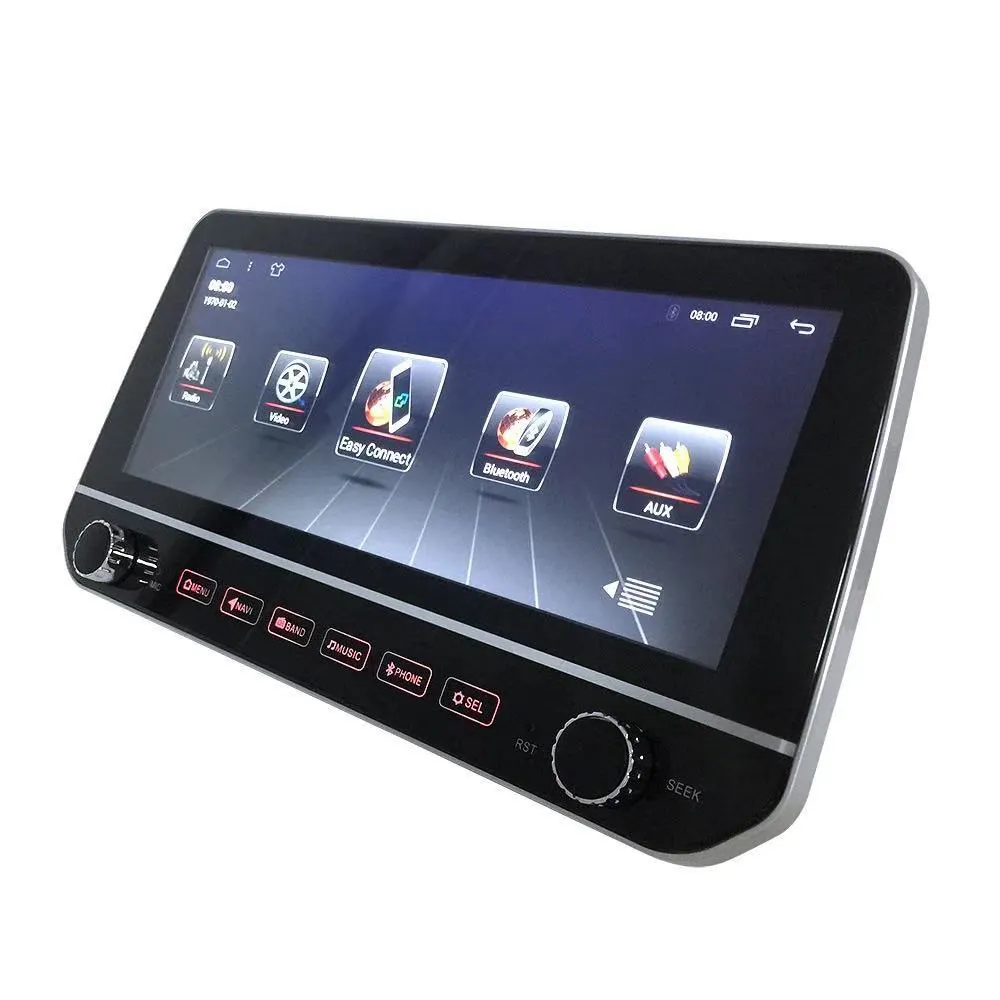 10.25 inch 2.5D screen Android 9.0 universal slim car dvd video radio player with good factory price match 9" 10" all frames