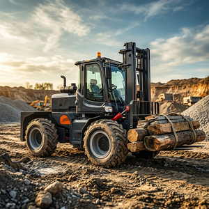 מלגזה שטח הידראולית מפרקית בעלת רדיוס סיבוב קטן, דיזל, 4X4, <span class=keywords><strong>5</strong></span> טון, איכות גבוהה - Product Image 1