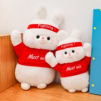 Peluche Lapin Mignon Thème Compétition, Grande Taille 31cm-50cm, Super Douce, Coussin de Bureau, pour Machine à Pinces