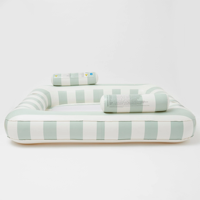 Hamac gonflable pour deux personnes Marazual avec porte-gobelets, double chaise longue aquatique pour la détente à la plage et au lac