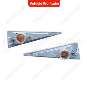 ไฟสะท้อนแสงด้านข้างรถยนต์ Wolf Lake Renault รูปสามเหลี่ยมสีขาว วัสดุ ABS สำหรับไฟสัญญาณเตือนกันชนรถยนต์ - Product Image 4