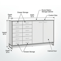 Armoire de rangement modulaire verrouillable ModuStore Pro avec tiroirs et étagères ouvertes, design moderne pour la maison et le bureau