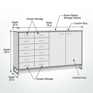 Gabinete de Almacenamiento Modular con Cerradura ModuStore Pro, con Cajones y Estantes Abiertos, Diseño Moderno para <span class=keywords><strong>Oficina</strong></span> en Casa - Product Image 3