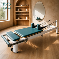 Machine de Pilates Reformer en alliage d'aluminium 2026 en promotion, résistance à ressort réglable, plateforme antidérapante, structure robuste et stable