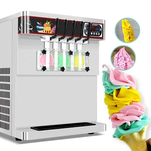 Máquina Expendedora de helados Kolice 5 sabores/máquina de helados de alquiler suave/máquina de helados de yogur congelado Acai con menos de 150 GWP