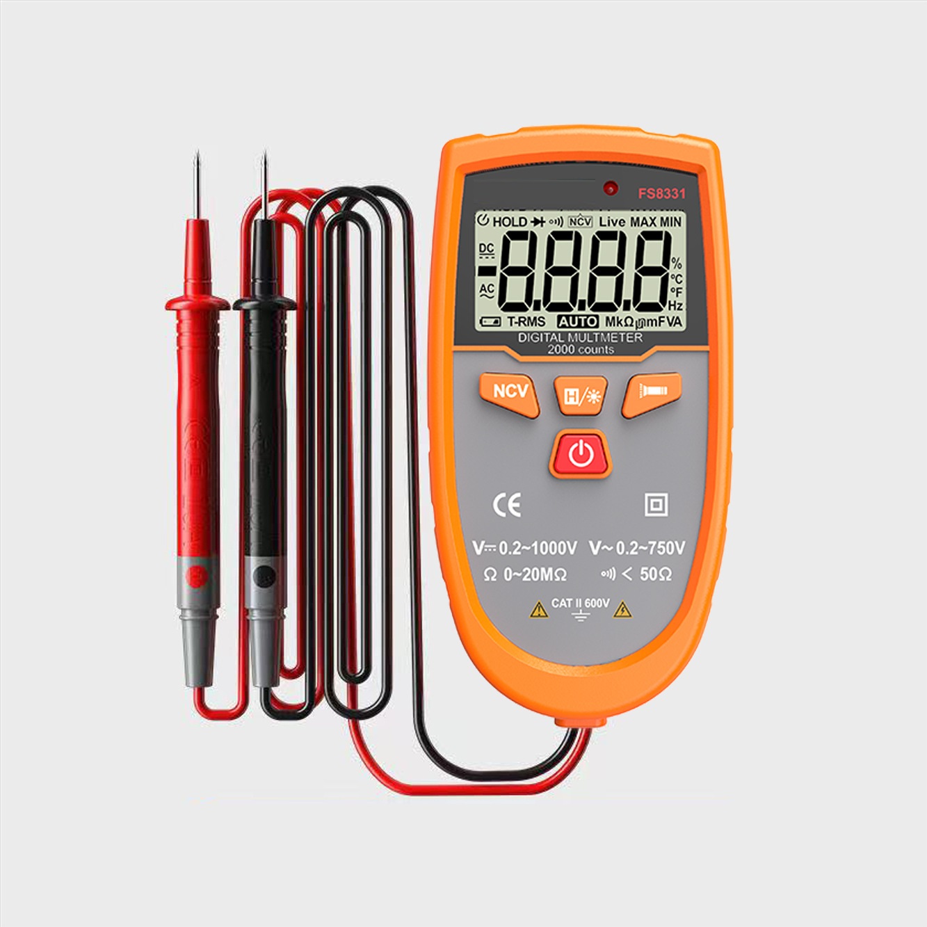 Van de de Voltmeterohmmeter van de eenheids Digitale Multimeter van de de Ampèremetercapacitieve weerstand de ohmmeter van de het Meetapparaatgrond