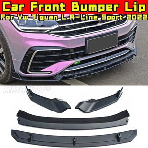 Car Front Bumper <b>Lip</b> Splitter Diffuser Spoiler Bumper Guard Protector Cover For Vw Tiguan L R-Line Sport 2022 Car Accessories - Product Image 2