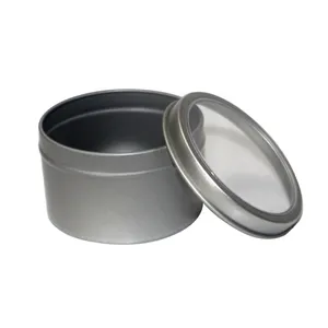 Wholesale Custom Print Round Shape Metal Cosmetic Tin Case Gift Chocolate Cake Christmas Tin Cans