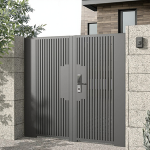 Porte en porte-à-faux moderne intelligente en alliage d'aluminium pour entrée de villa ou d'hôtel - Product Image 6