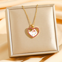 Collar con Colgante de Hello Kitty, Serie de Personajes de Dibujos Animados, Chapado en Oro, Estilo Femenino, Combinable con Todo, para Aniversario