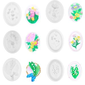 Y fiore auto Freshie <span class=keywords><strong>Silicone</strong></span> resina epossidica per la realizzazione di sapone perline ciondolo candela resina - Product Image 4