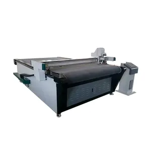 TC Cnc Vibrating Knife Cutting Machine Hot Knife Slitting Fabric Cutter Machine For Fabric