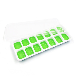 Silicone Ice Cube Tray 14 Compartment Square Mold With Lid Easy To Demold For Homemade Ice Cubes - Product Image 5
