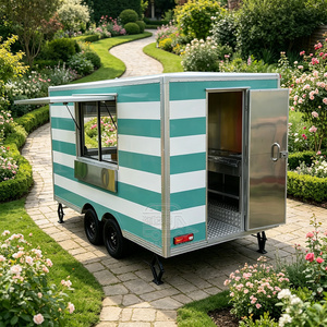 Camion de service rapide, remorque de grillades en acier inoxydable certifiée DOT VIN, personnalisée pour la vente de nourriture BBQ - Product Image 1