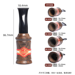 Muxiang Wooden Cigar Mouthpiece Round Filter Core Portable Solid Wood Accessory for Men - Product Image 5