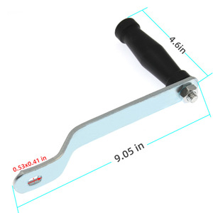 Poignée de treuil manuelle en acier noir pour remorque, véhicule marin, petite grue, accessoire - Product Image 3