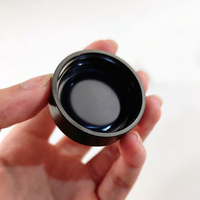 Pot en verre noir UV de 5 ml prêt à être expédié avec bouchon en bakélite, faible MOQ, vente en gros, mini pot en verre pour échantillon de crème de voyage