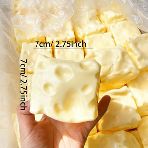 ของเล่นบีบชีส TPR/PU บีบแล้วคืนรูปช้า บรรเทาความเครียด ของเล่นบีบสำหรับเด็กและผู้ใหญ่ ของเล่นคลายกังวล ของเล่นบีบไม่บีบแตก - Product Image 5