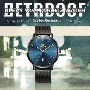 Nuevos Relojes de Pulsera Unisex de la Marca de Moda OLEVS, Resistentes al Agua, con Correa Milanesa de Acero, Movimiento de Cuarzo, Relojes de Aleación para Hombre y Mujer 5869 - Product Image 4