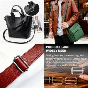 Hebillas de Metal Ligeras para Correas de Bolsos de Moda al por Mayor, Ajustables, con Rodillo, Tipo Pin, Rectangulares y Cuadradas - Product Image 4