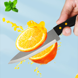 Juego de 3 Cuchillos de Cocina: Cuchillo de Chef + Tijeras + Pelador, Hoja Afilada para Cocinar a Diario en Casa y Cortes Rápidos - Product Image 4