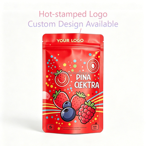 Custom Stand Up Pouch Food Packaging Bags With Zipper Top Digital Printing Laminated BOPP AL PE Resealable For Snacks - Product Image 3
