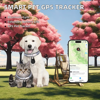 Penjualan Langsung Pabrik Pelacak GPS Pintar Anti-Hilang Portabel untuk Kucing Anjing Plastik Tahan Lama Tahan Air IP67 Produk Baru Terlaris