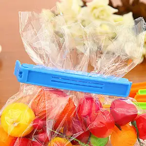 Plastik gıda torbası mühürleyen klip yaratıcı özelleştirilmiş poli çanta sızdırmazlık klipsi aperatif yiyecek taze tutmak için
