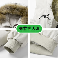 Veste d'hiver surdimensionnée en duvet de canard personnalisée, brodée, avec logo, pour homme, style décontracté
