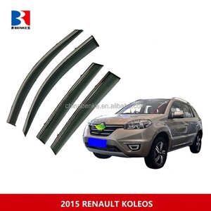 Déflecteurs de vent pour portières de voiture RENAULT KOLEOS, en PC, avec protection anti-pluie en acier inoxydable - Product Image 2