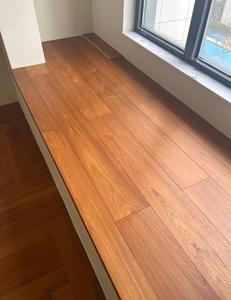 Prefinished <strong>Oak</strong> Hardwood Flooring Handscraped Espresso <strong>Stain</strong> 3/4 Inch Width - Product Image 3