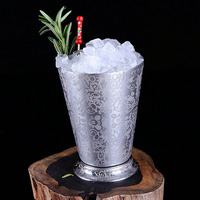 Professionnel 14OZ Menthe Julep Tasse 304 En Acier Inoxydable Bar Outil Écologique Cocktail Verre Café Accueil Fêtes Bars Restaurants