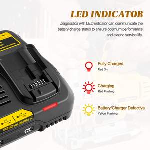 <span class=keywords><strong>Chargeur</strong></span> de batterie de remplacement en vente chaude pour batterie DCB107 12V-20V Lithium-Ion DCB101 DCB105 DCB107 DCB115 - Product Image 2