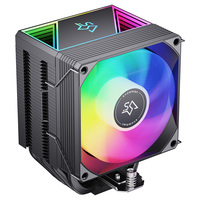 Ventilateur RGB adressable SNOWMAN, refroidisseur de processeur, dissipateur thermique en aluminium haut de gamme pour machines de jeu, conception à caloducs, emballage en boîte