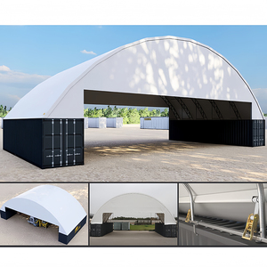 Uv-kháng thép không thấm nước KHUNG VẬN chuyển container dome lớn tán 40ft container lợp Lều nơi trú ẩn với trở lại/Cửa - Product Image 4